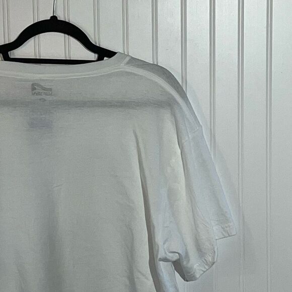 South Beach Miami Beach Florida Tee Mens XLarge White Blue Graphic Surf Style - Picture 10 of 10